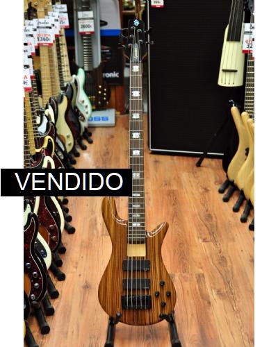 Spector Euro Rebop 5DLXFM Zebra Clear Gloss